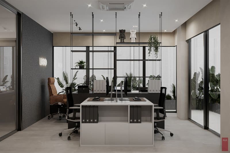 Mẫu thiết kế văn phòng 80m2