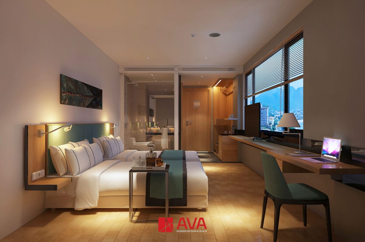 Mẫu thiết kế phòng Double khách sạn