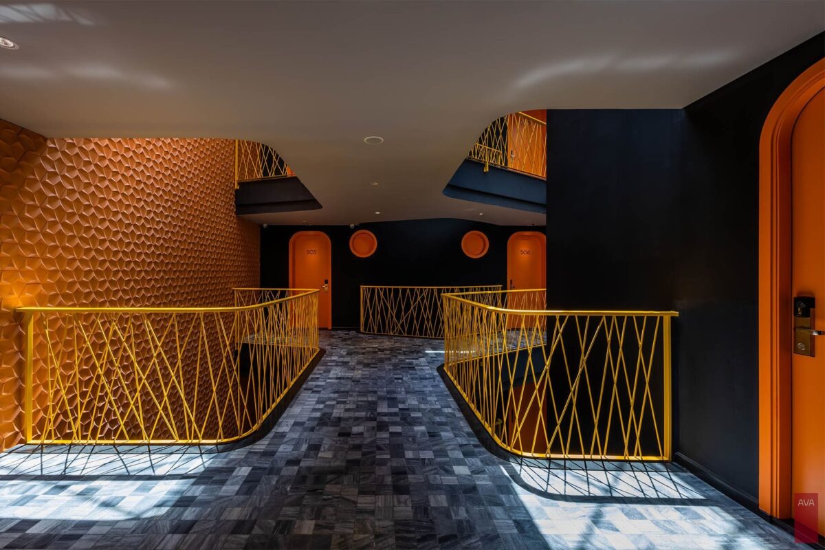 Mẫu thiết kế hành lang khách sạn