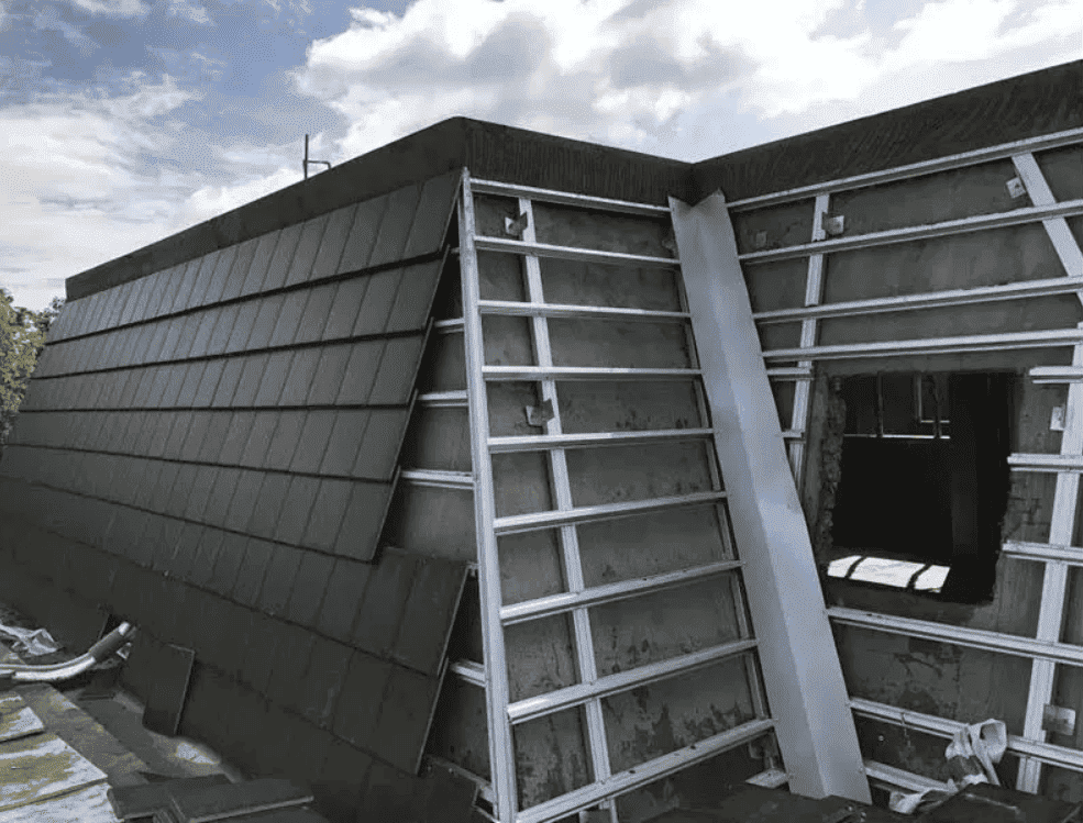 Thi công mái mansard