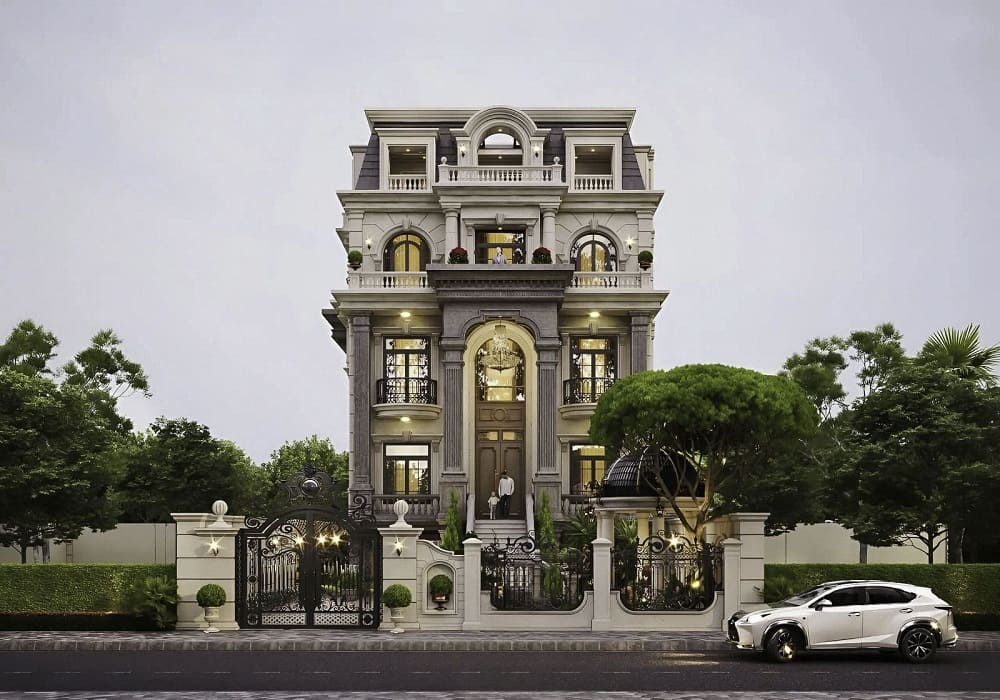 Mẫu mái Mansard 2