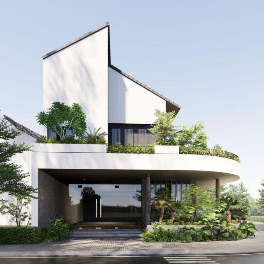 Nhà mái lệch là gì