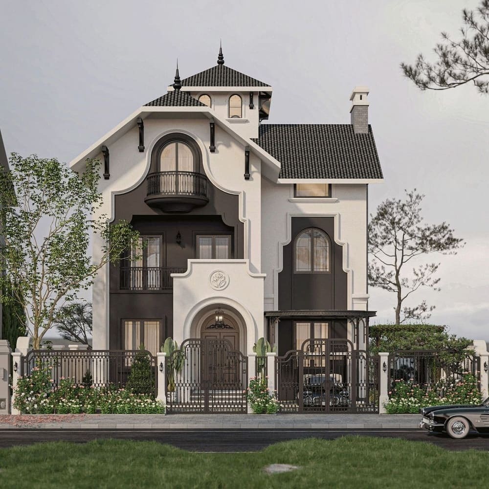 Nhà mái Thái là gì? Ưu và nhược điểm của nhà mái Thái 15 Nhà biệt thự mái Thái 1