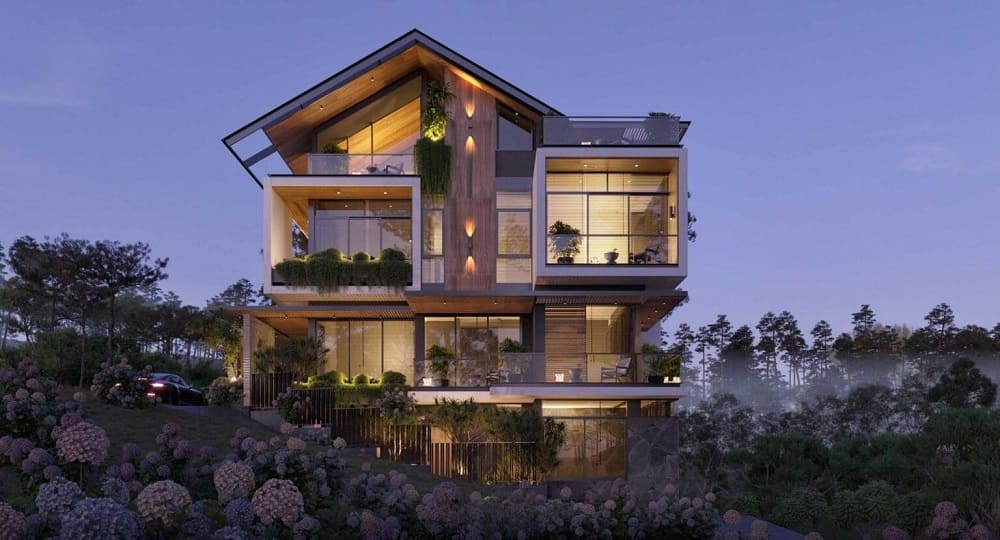 Nhà mái Thái là gì? Ưu và nhược điểm của nhà mái Thái 18 Mẫu nhà mái Thái 1