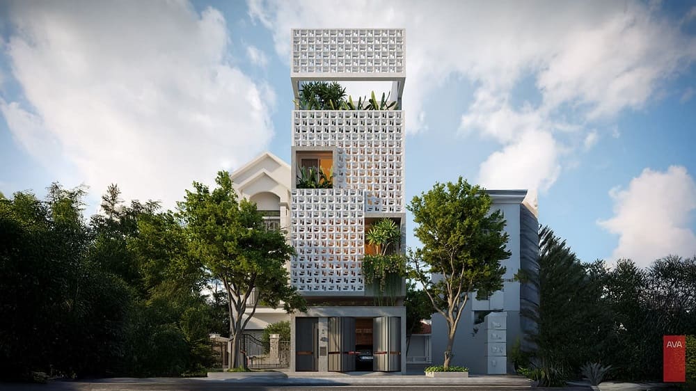 Diện tích xây dựng biệt thự mini