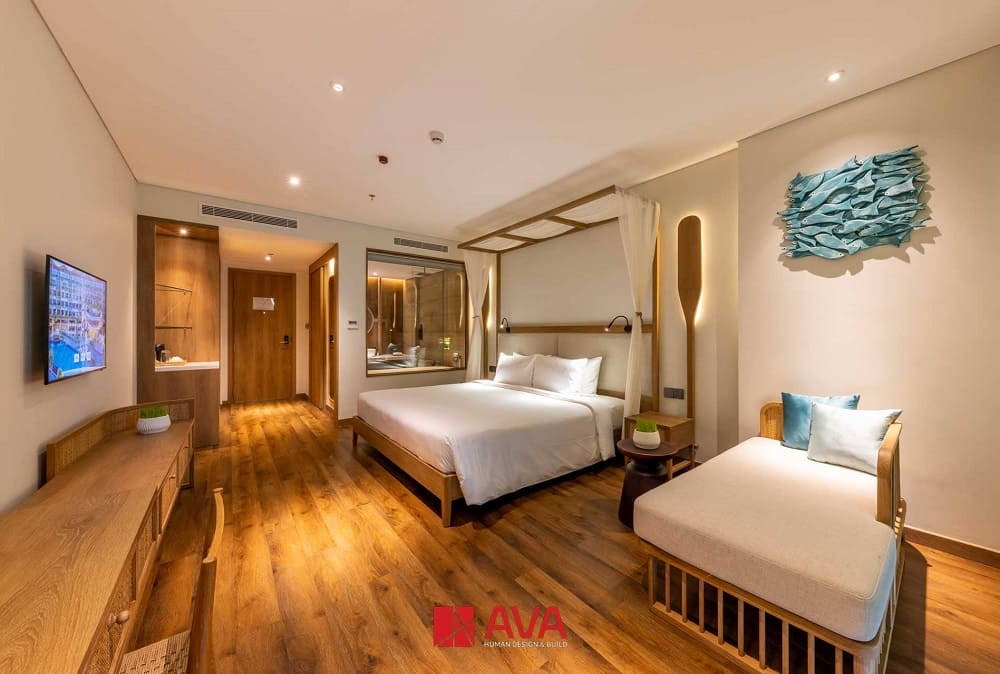 Màu sắc phòng ngủ khách sạn