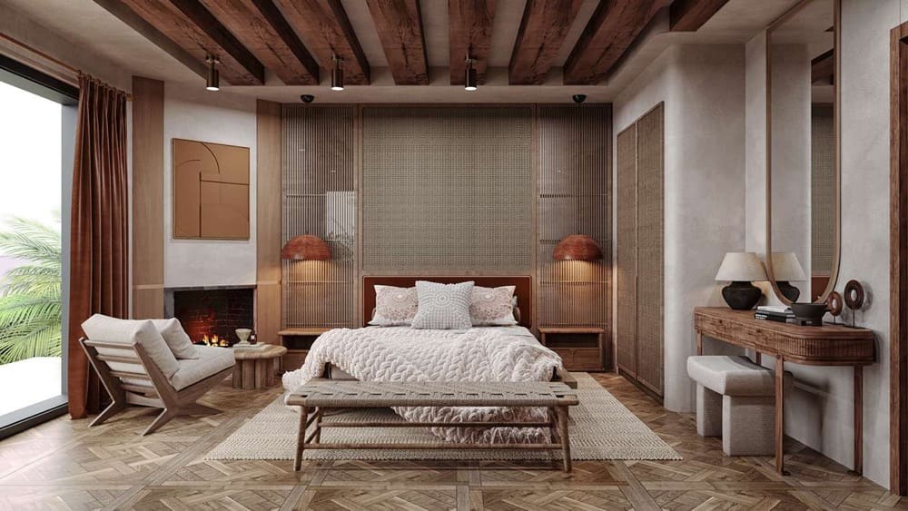 Thiết kế nội thất khách sạn phong cách Rustic