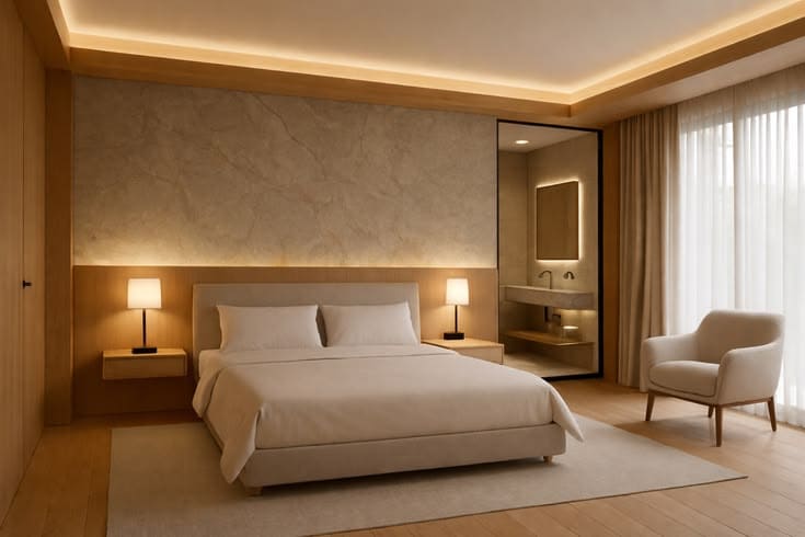 Thiết kế nội thất khách sạn phong cách tối giản