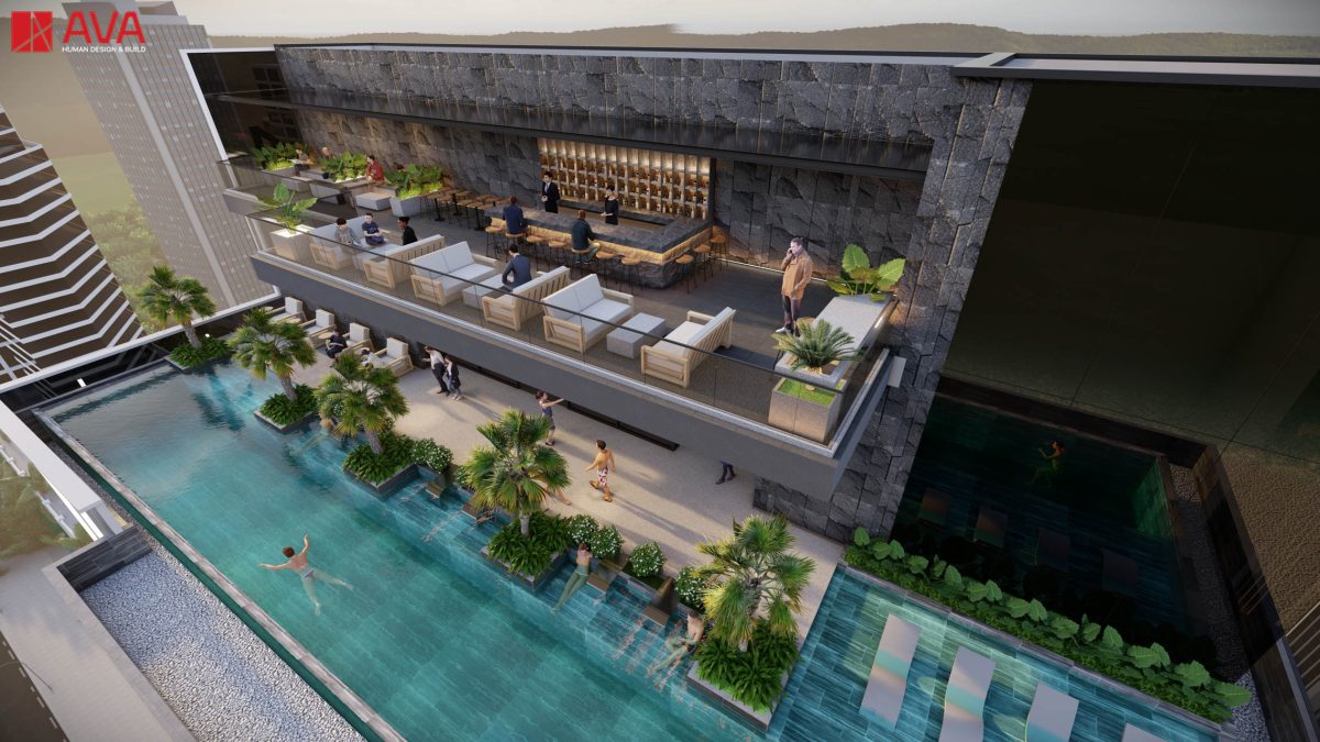 Infinity Pool và Sky Bar tại M Beach Hotel 