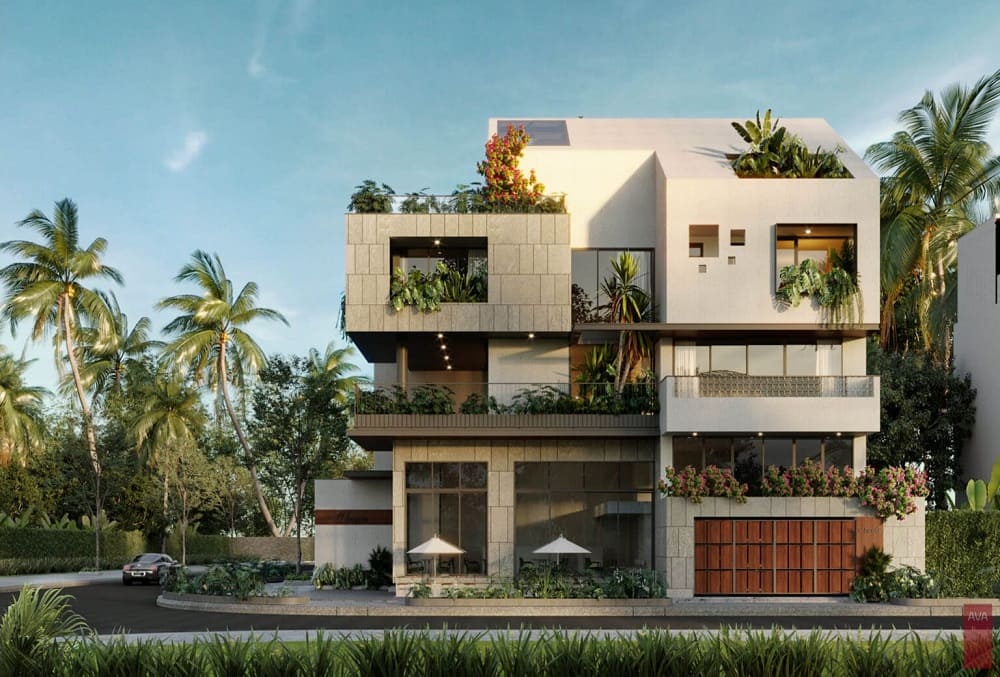 Mẫu biệt thự đẹp 3 tầng