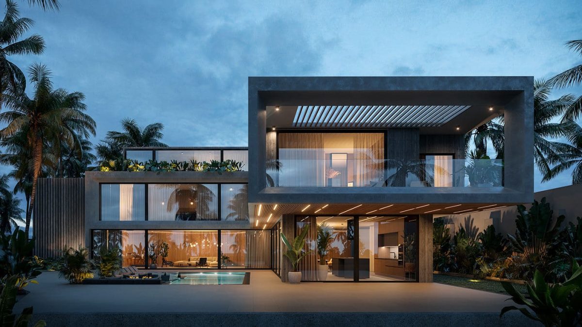 Biệt thự hiện đại 1 trệt 1 lầu