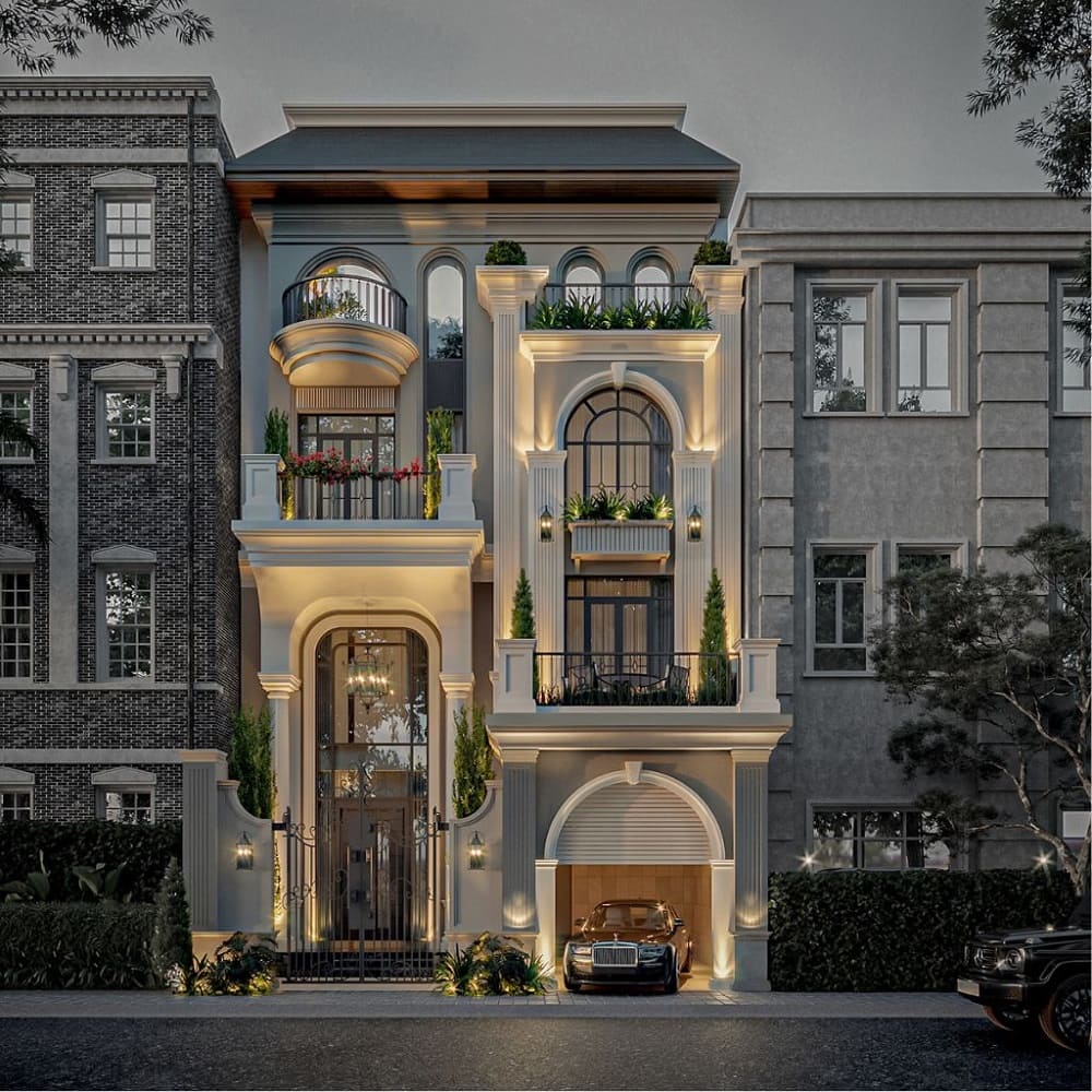 Mẫu biệt thự phố mặt tiền 7m